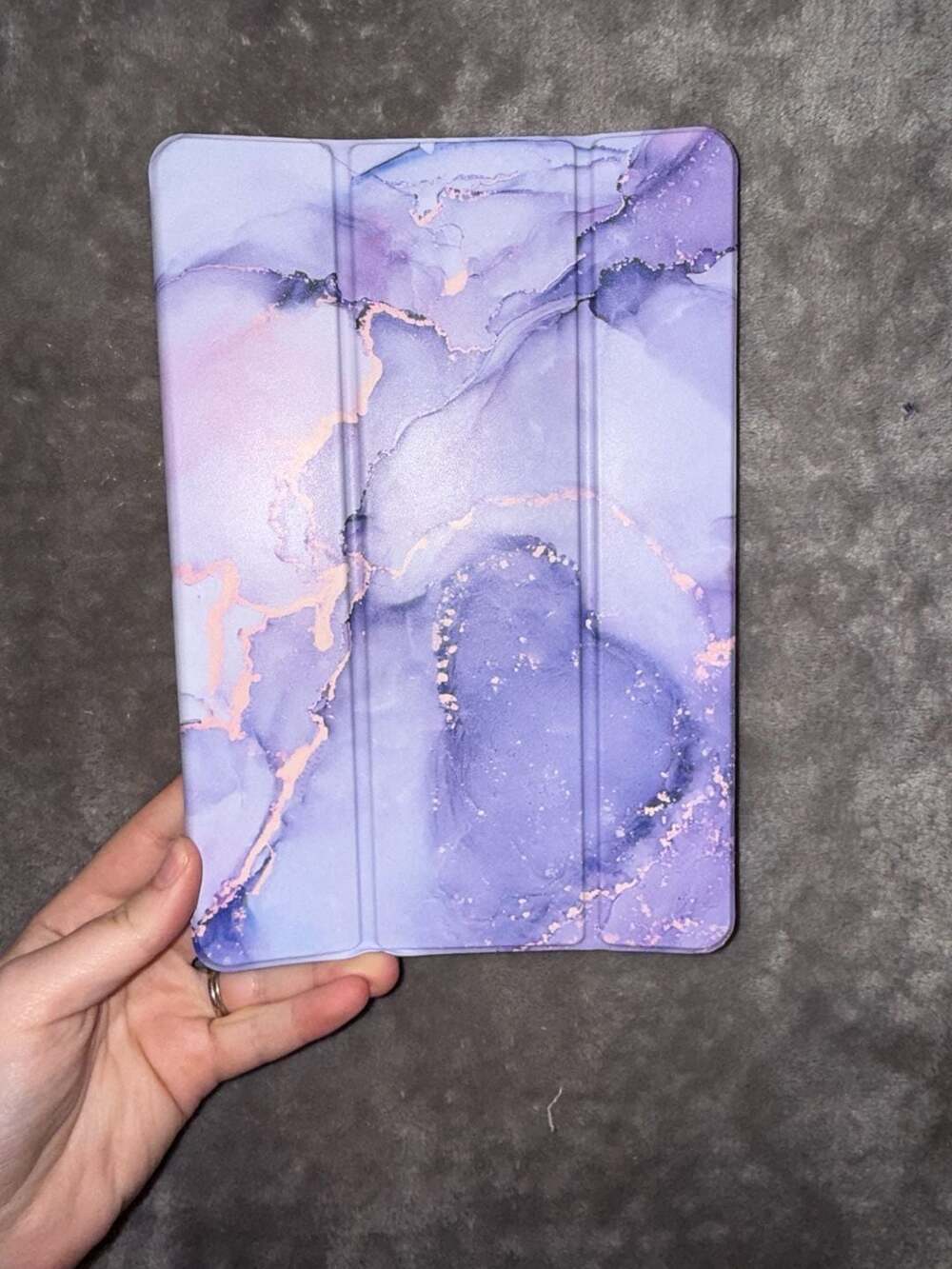 iPad Air 11 Fintie Purple Marble Tablet Case